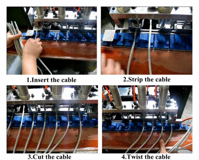 Máquina de desmontaje del alambre del cable de la alta capacidad para dos - base y tres - quite el corazón a los cables